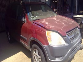 2002 HONDA CR-V,  BURGUNDY, EX, 2.4L, AT,  AWD,  A25136